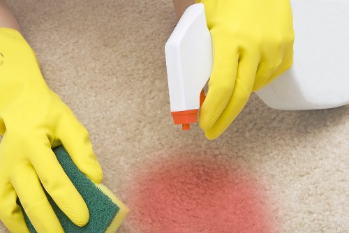 Carpet cleaning equipment and service setup