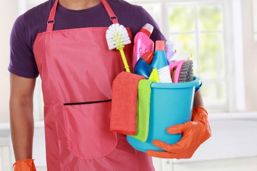 Carpet cleaning team using sustainable practices in Keston